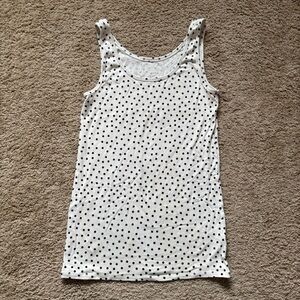 A New Day Fitted Polka Dot Tank